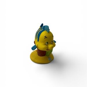 DISNEY Flounder From The Little Mermaid PVC Figure Toy 2.5” Figurine Figure